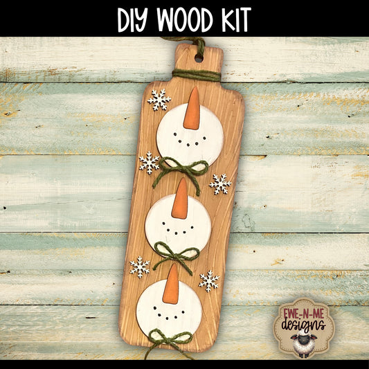 Snowman Cutting Board Wood Sign | DIY WOOD KIT