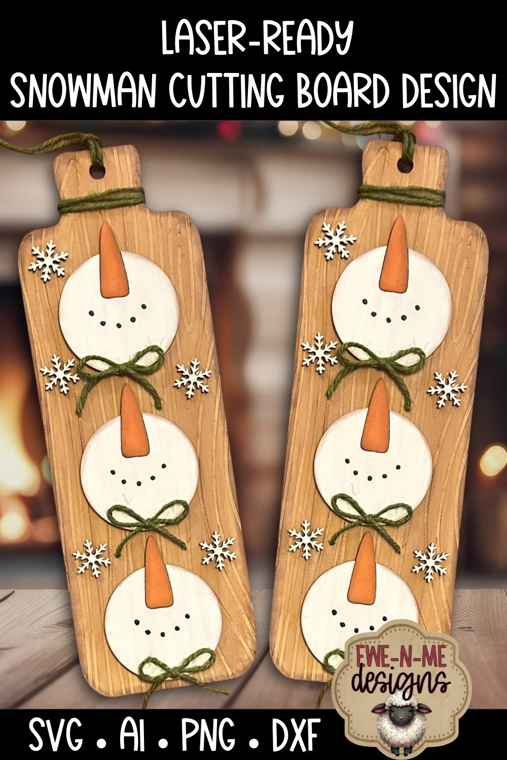 Snowman Cookie Board | Laser Cut SVG File