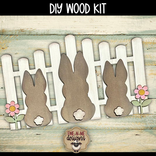 Spring Bunny  Fence | DIY WOOD KIT