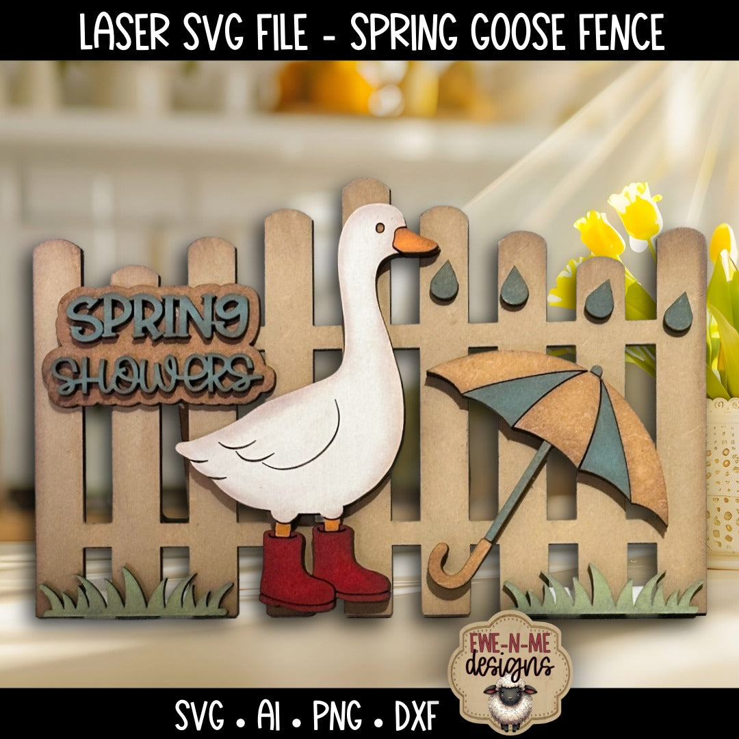 Spring Goose Fence | Laser Cut SVG File