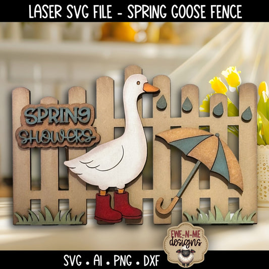 Spring Goose Fence | Laser Cut SVG File