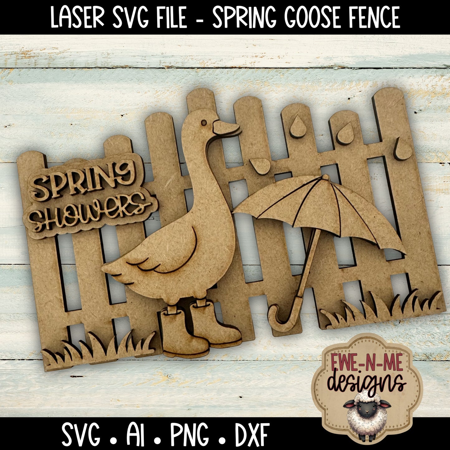Spring Goose Fence | Laser Cut SVG File