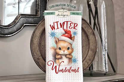Holiday Critters - Bundle of 5 - Kitchen Towel Sublimation Designs