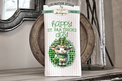 St Patricks Day Sheep - Kitchen Towel Sublimation Designs