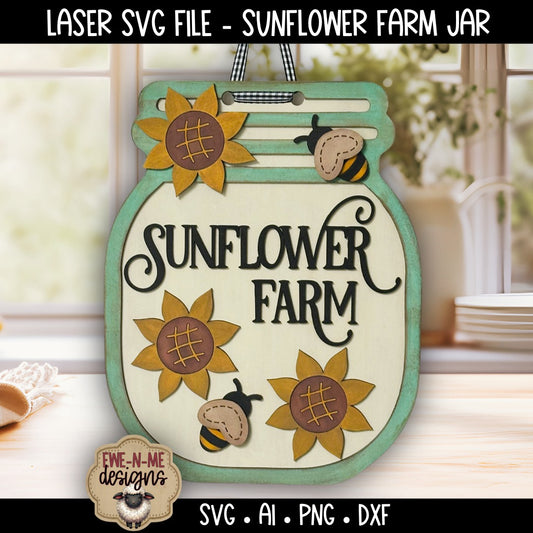 Sunflower Farm Sign | Laser Cut SVG File