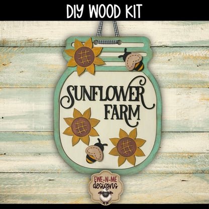 Bee Kind Jar Sign | DIY WOOD KIT
