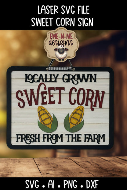 Sweet Corn Sign | Laser Cut SVG File