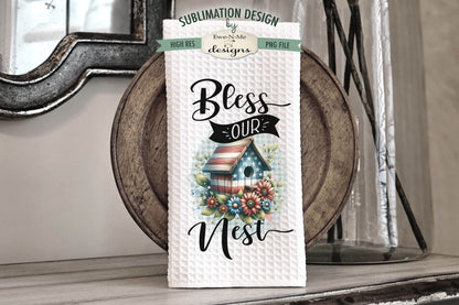 Patriotic Bird Houses - Kitchen Towel Sublimation Designs