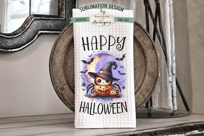 Cute Halloween Spiders - Kitchen Towel Sublimation Designs