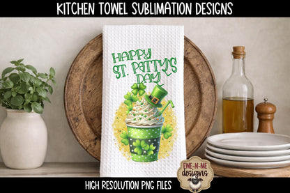 St Patricks Coffee - Kitchen Towel Sublimation Designs
