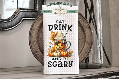 Jack O Lantern Mugs - Kitchen Towel Sublimation Designs