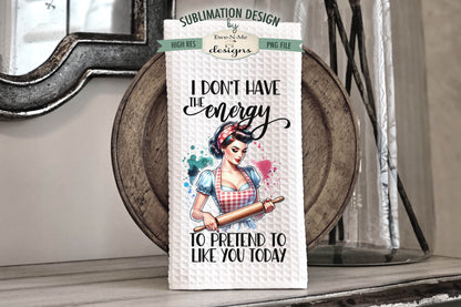 Snarky Housewives - Bundle of 5 - Kitchen Towel Sublimation Designs