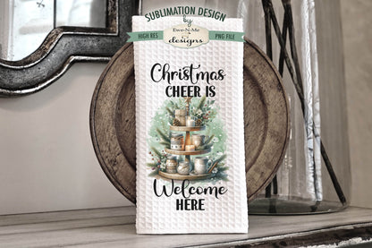 Christmas Tiered Tray - Kitchen Towel Sublimation Designs