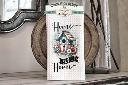 Patriotic Bird Houses - Kitchen Towel Sublimation Designs