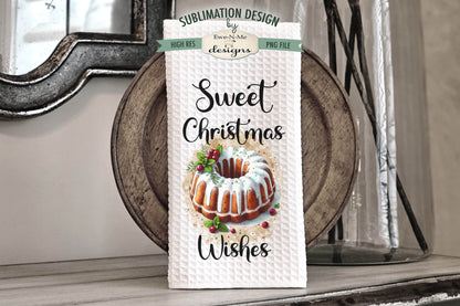 Sweet Christmas Cakes - Kitchen Towel Sublimation Designs