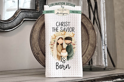 Nativity Silent Night Themed - Bundle of 5 - Kitchen Towel Sublimation Designs