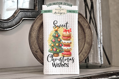 Stacked Cookies and Christmas Tree - Kitchen Towel Sublimation Designs
