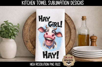Funny Sassy Cows - Kitchen Towel Sublimation Designs