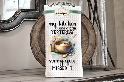 Funny Mixing Bowls  - Kitchen Towel Sublimation Designs