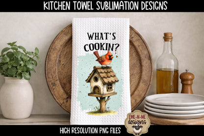 Birds and Bird Houses - Bundle of 5 - Kitchen Towel Sublimation Designs