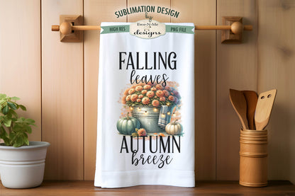 Fall Mums - Kitchen Towel Sublimation Designs
