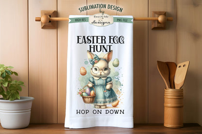 Vintage Easter Bunnies - Kitchen Towel Sublimation Designs