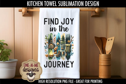 Camping Brushstrokes Fathers Day - Kitchen Towel Sublimation Designs