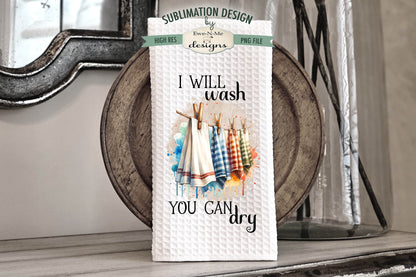 Country Towels on Clothesline - Bundle of 5 - Kitchen Towel Sublimation Designs