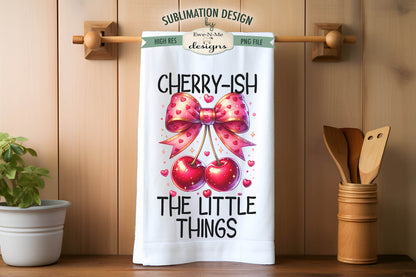 Love You Cherry Much - Kitchen Towel Sublimation Designs