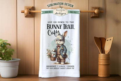 Vintage Easter Bunnies - Kitchen Towel Sublimation Designs
