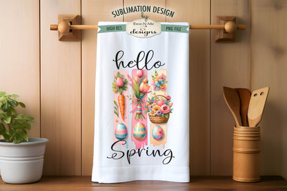 Easter Brush Strokes - Kitchen Towel Sublimation Designs