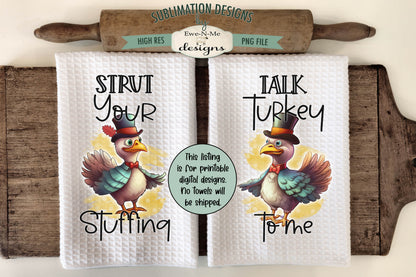 Fall Animals - Bundle of 16 - Kitchen Towel Sublimation Designs