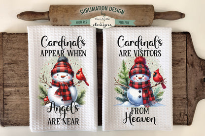 Holiday Snowmen #1 - Bundle of 16 - Kitchen Towel Sublimation Designs