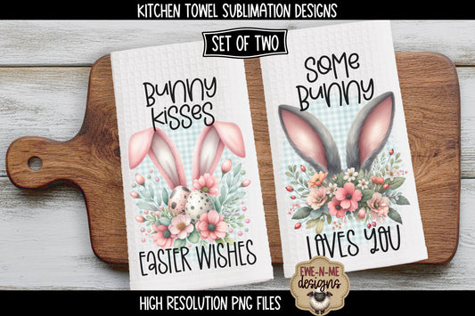 Bunny Ears Easter - Kitchen Towel Sublimation Designs