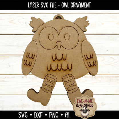 Layered Owl Ornament | Laser Cut SVG File
