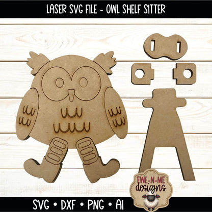 Layered Owl Shelf Sitter | Laser Cut SVG File