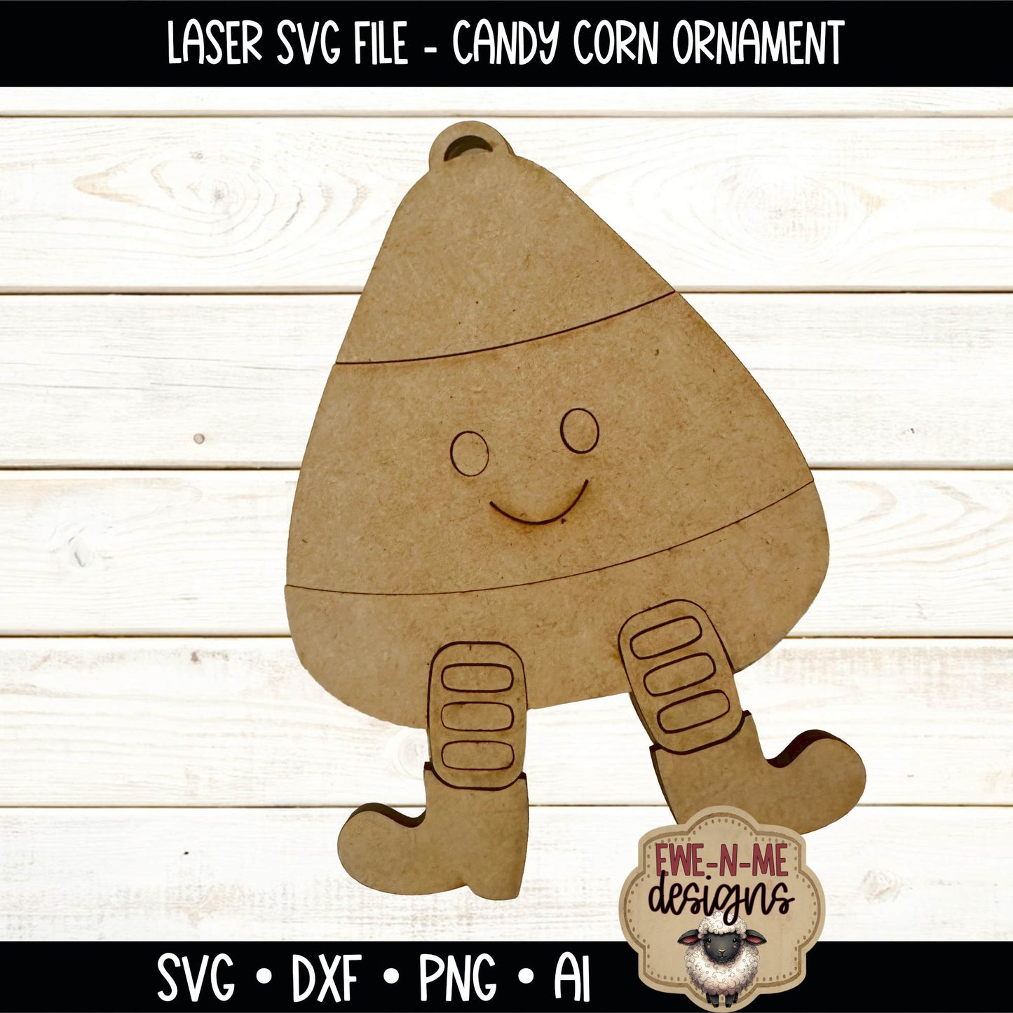Layered Candy Corn Ornament | Laser Cut SVG File
