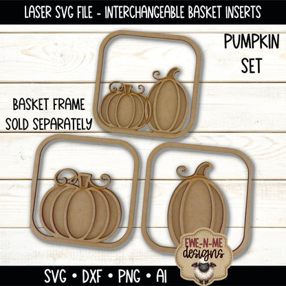 Interchangeable Tobacco Basket Inserts - Pumpkins | Laser Cut SVG File