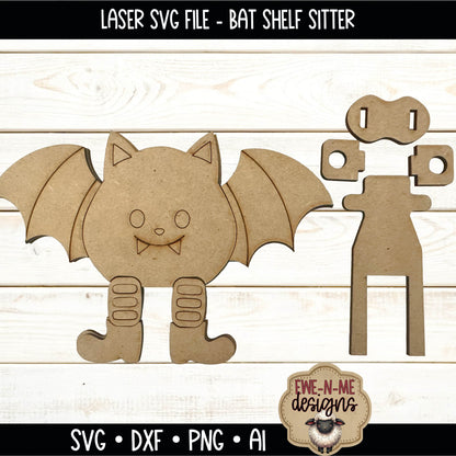 Layered Bat Shelf Sitter | Laser Cut SVG File