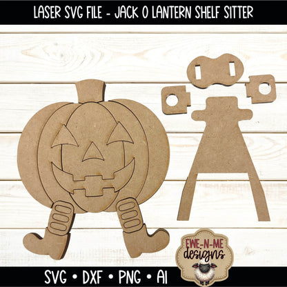 Layered Jack O Lantern Shelf Sitter | Laser Cut SVG File