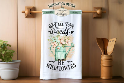 Gardening Watering Cans - Bundle of 5 - Kitchen Towel Sublimation Designs