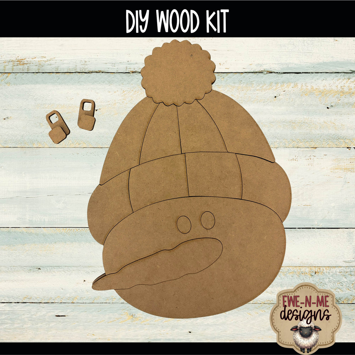 Knit Hat Snowman | DIY WOOD KIT
