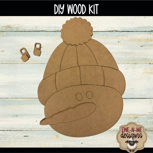 Knit Hat Snowman | DIY WOOD KIT