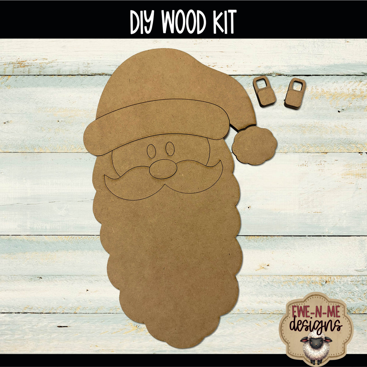 Tall Santa with Long Beard | DIY WOOD KIT