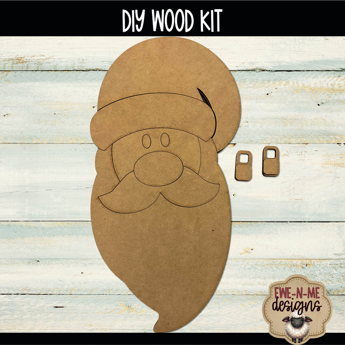 Tall Santa with Curved Hat | DIY WOOD KIT