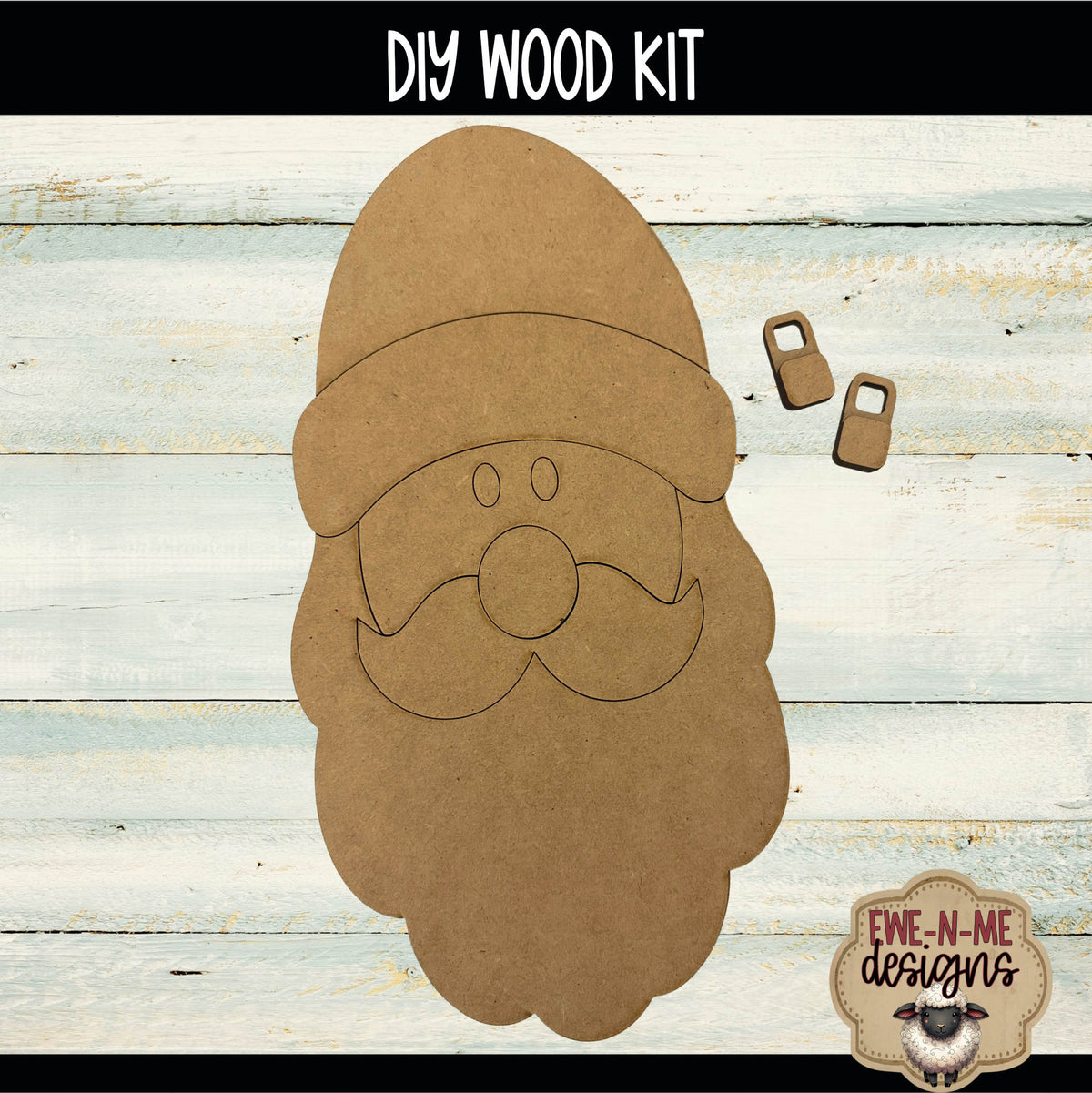 Tall Santa with Rounded Hat | DIY WOOD KIT
