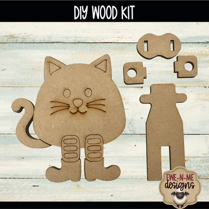 Layered Cat Shelf Sitter | DIY WOOD KIT