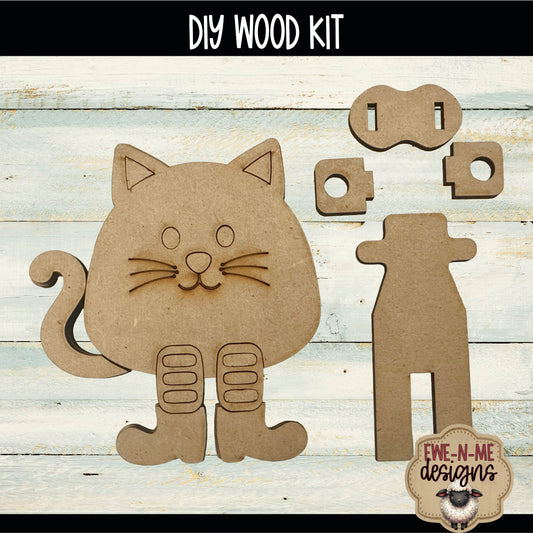 Layered Cat Shelf Sitter | DIY WOOD KIT
