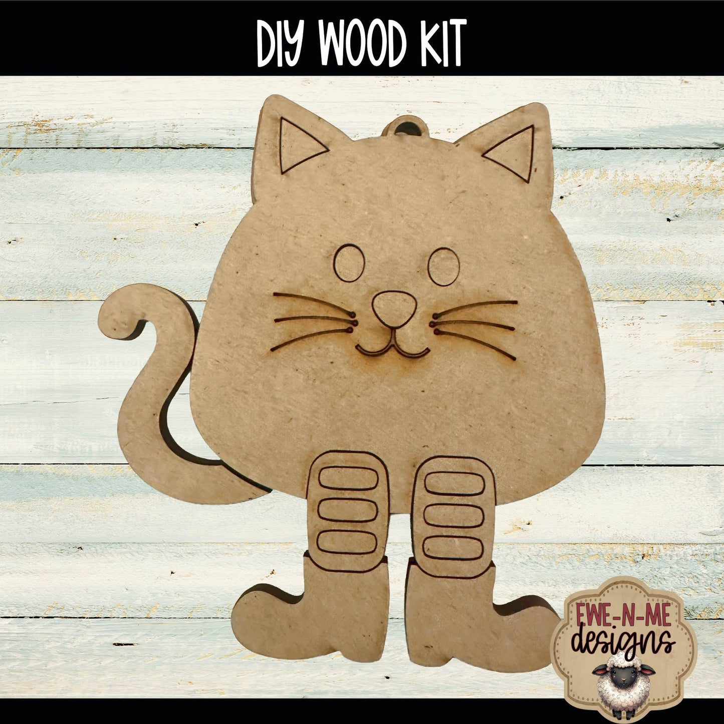 Layered Cat Ornament | DIY WOOD KIT