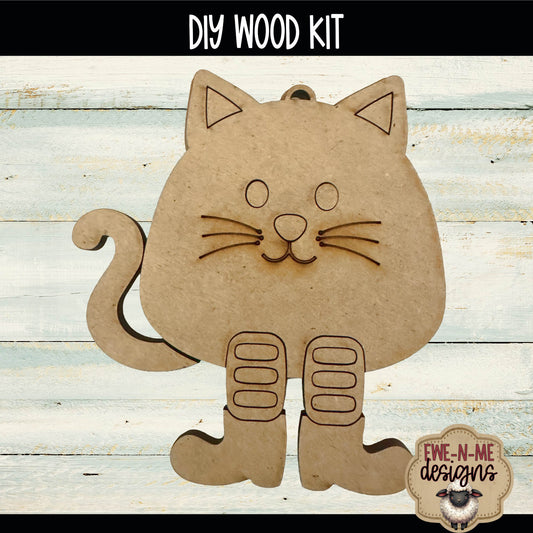 Layered Cat Ornament | DIY WOOD KIT